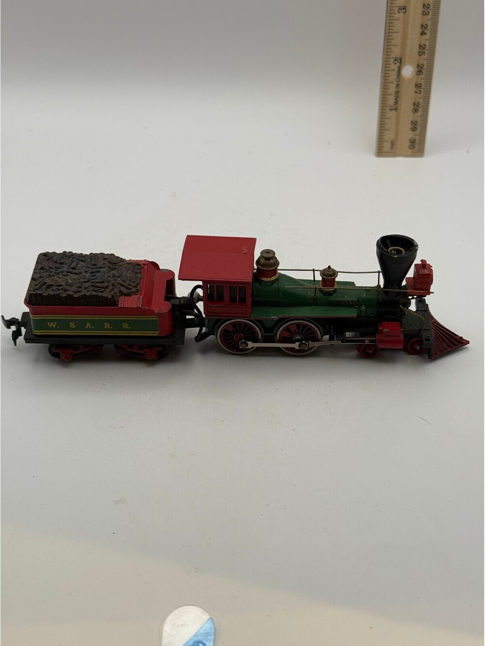 Vintage 1960s Mantua TYCO HO The General Steam Train Central Pacific 4 Cars